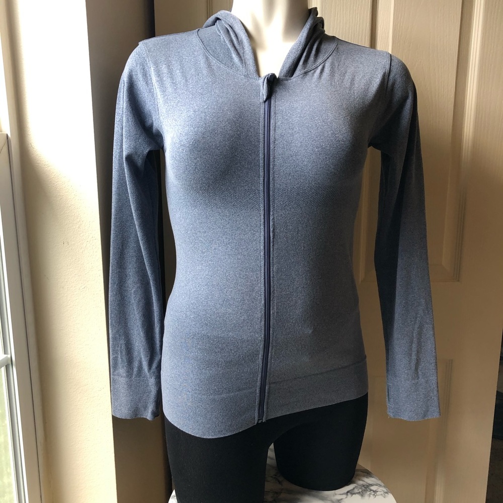 ZYIA Active Blue/ Grey full zip hoodie sz. XL/XXL